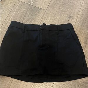 hollister black mini skirt